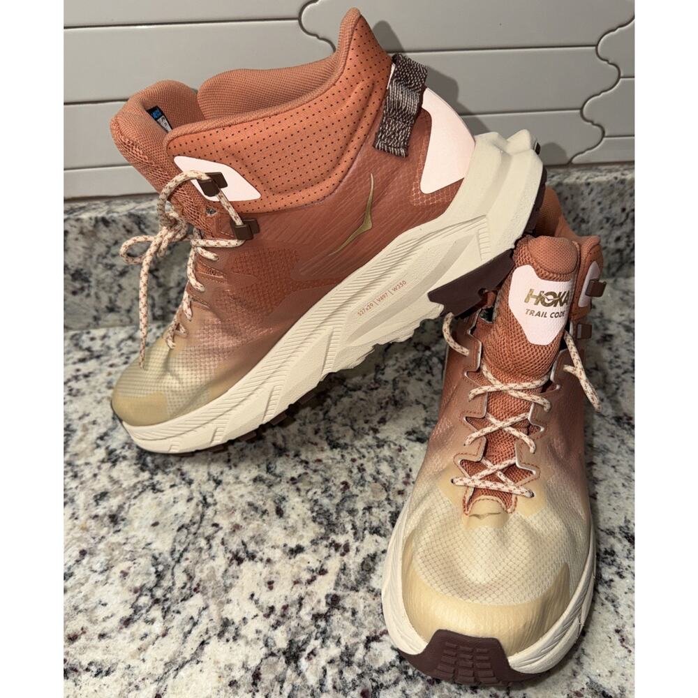Hoka One Trail Code Women Sz 11 Hiking Boots Sun Baked W350 V497 527x29 Ombré